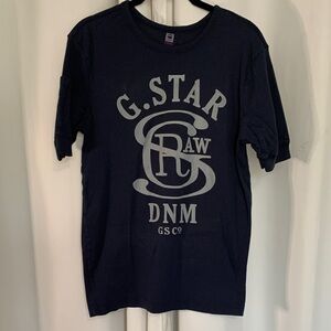 G-Star Raw Men's Dark Blue Graphic Tee